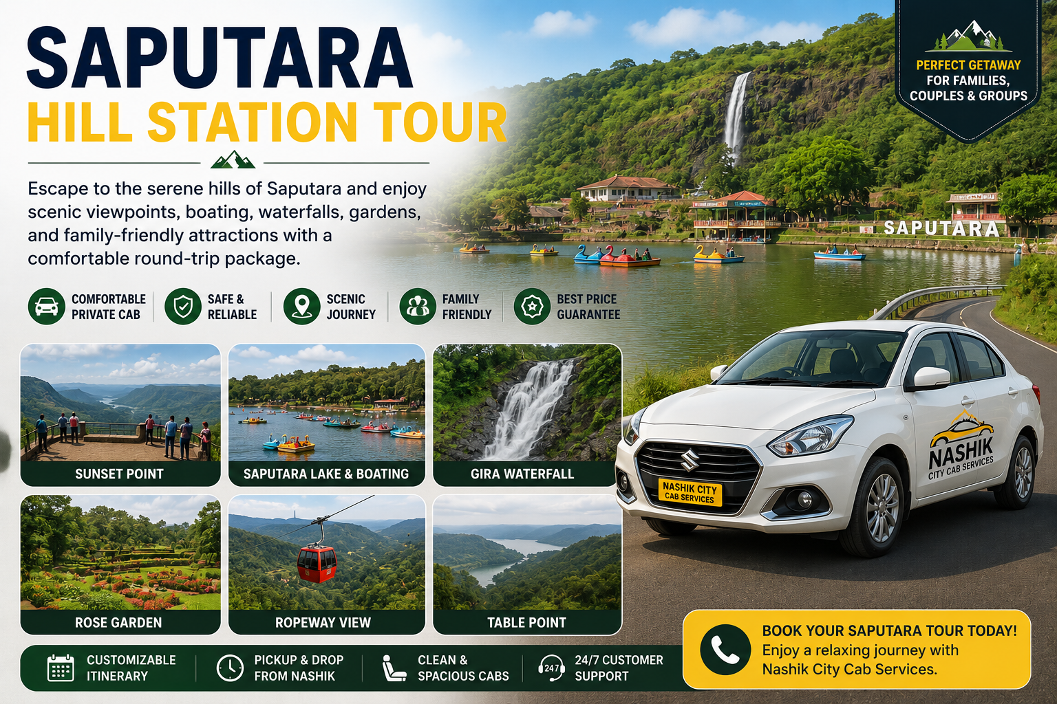 Saputara Hill Station Tour